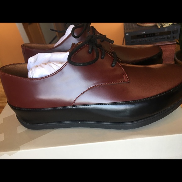 NWT FitFlop Beau Derby Hot Cherry Oxford Size8 - Picture 2 of 12